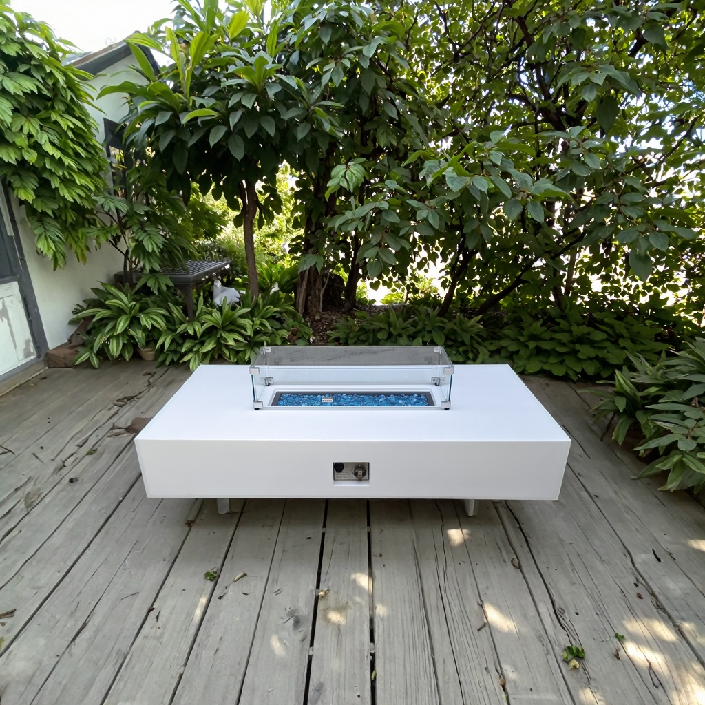 Blog perusahaan terbaru tentang Ubah “City Skyline” menjadi Area Perapian Pribadi —— Meja Santai Gas Semen