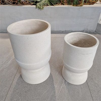 Beli Modern Indoor Outdoor Fiber Clay Planter Bulat 22 Lb Dengan Lubang Drainase online manufacture
