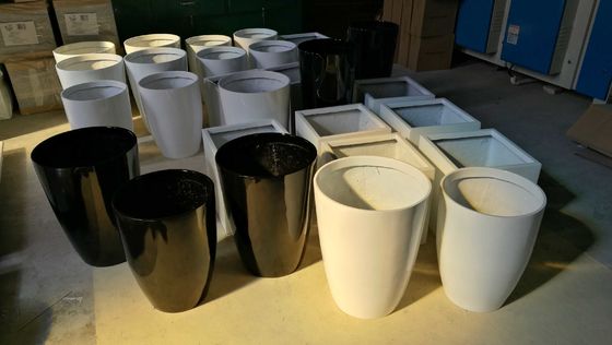 Beli Pot Bunga Serat Kaca Besar Bulat untuk Lanskap Jalan Luar Ruang online manufacture