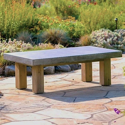 Beli Furnitur Patio Beton untuk Penggunaan Luar Ruang Rumah Besar Set Meja GRC Beton online manufacture