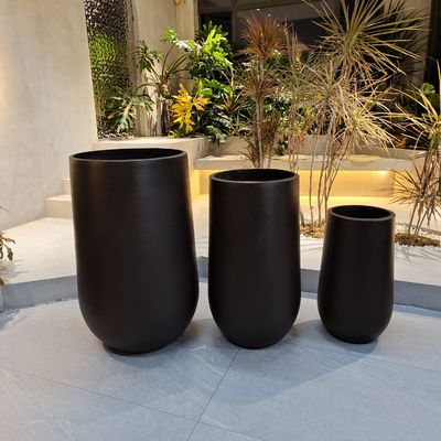 Beli Bentuk bulat Serat tanah liat Penanam bunga Pot Waktu Hidup Menyimpan 5-6 Tahun di luar ruangan online manufacture