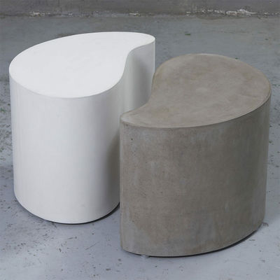 Beli Meja Makan Patio Luar Ruangan Beton Modern Putih Biru GRC Meja Taman online manufacture