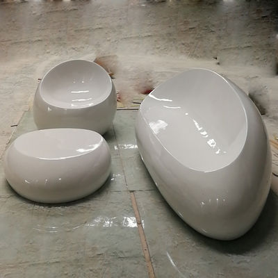 Beli Fiberglass Material Resin Furniture Sets FRP Meja Kebun Meja Kursi online manufacture