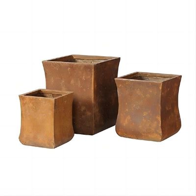 Beli Custom Hand Carved Archaic Style GRC Planter Pot Untuk Dekorasi Taman online manufacture