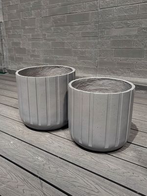 Beli Penanam Serat Tanah liat Ukiran Tangan yang Luar Biasa dengan Lubang Drainase online manufacture