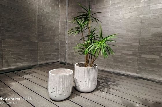 Beli 7-8 Tahun tahan lama Fiber Clay Planter untuk Taman Indoor online manufacture