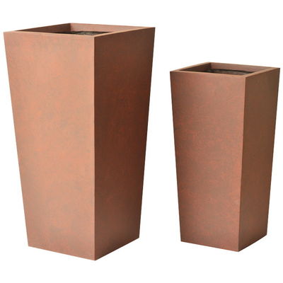 Beli Penanam Bunga Pot Disesuaikan Penanam Serat Tanah liat Dengan Lubang Drainase Desain tahan lama online manufacture