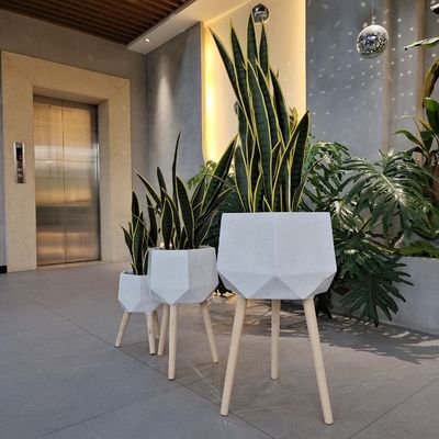 Beli Fiber Clay Planter yang Mudah Dipersihkan untuk Individuasi Indoor dan Outdoor online manufacture