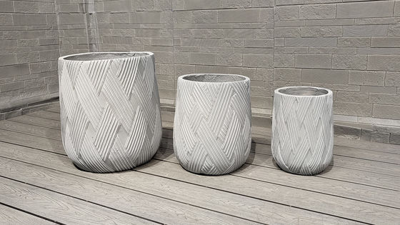Beli 7-8 Tahun Waktu Hidup Indoor Fiber Clay Planter untuk Hotel Taman Rumah Dekorasi Piece online manufacture