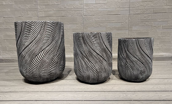 Beli Pot Fiber Cement tahan es Tangan diukir untuk tahan dingin yang tahan lama online manufacture