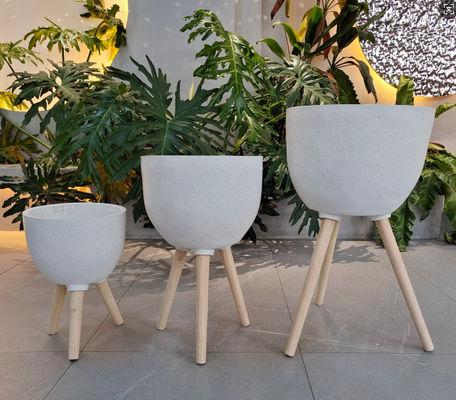 Beli Hand Carved Finishing Reinforced Clay Planter dalam Fiber Clay untuk Desain yang Dapat Dikustomisasi online manufacture