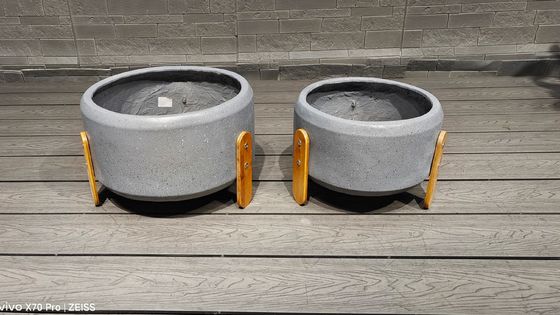 Beli Hand Carve Fiberclay Planter dalam Desain Ukiran Tangan Modern untuk Tanaman online manufacture