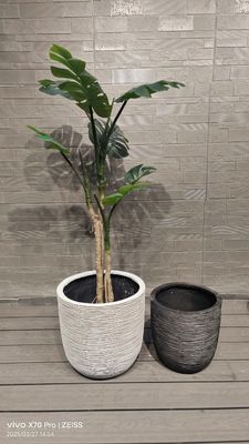 Beli Hand Carved Serat Cement Pot Frost Resistant dan Multifungsi Finishing online manufacture