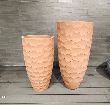 Beli Penanam tanah liat serat dengan permukaan dan lubang drainase yang ditekstur online manufacture