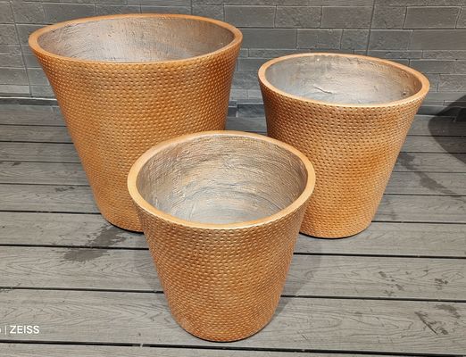 Beli Tekstur Permukaan Fiberclay Planter untuk Menanam Luar Ruang yang Elegan dan Fungsional online manufacture