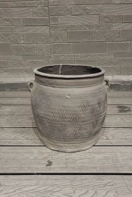 Beli Tekstur Permukaan tahan es Fiberclay Planter Untuk Dekorasi Luar Modern online manufacture