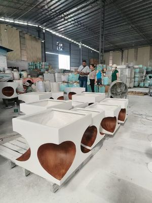 Beli Pot Fiber Clay Bentuk Hati Persegi Panjang - Tahan Retak online manufacture