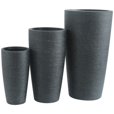 Fiber Clay Flower Planter Pot Waterproof Untuk Indoor Outdoor Home Garden