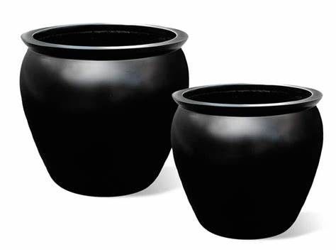 Penanam Bunga Serat Kaca Besar Indoor Resin Outdoor Pot Disesuaikan