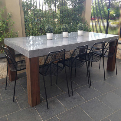 Rumah Furnitur Modern ruang tamu Meja Beton Putih Bulat Meja Kopi Beton