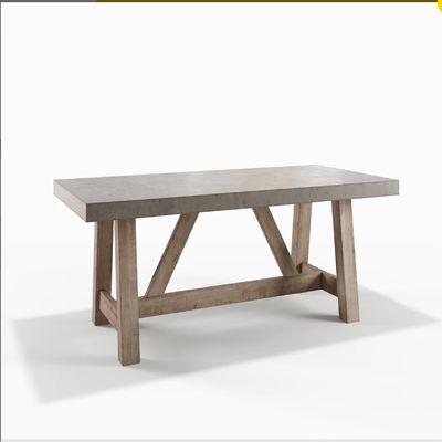 Meja furnitur beton berat yang disesuaikan untuk meja ruang tamu luar ruangan