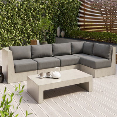 China Kota Foshan Konkrit Patio Side Table untuk Dekorasi Luar Ruang
