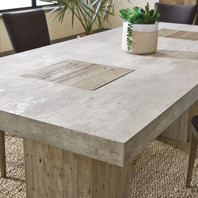Taman Furnitur Beton Luar Ruang Meja GRC Bangku duduk