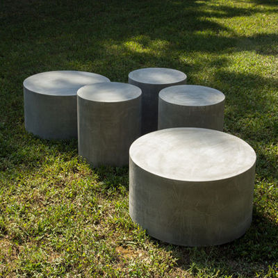 Square Round GRC Beton Meja Duduk Kursi Bangku Untuk Outdoor Indoor
