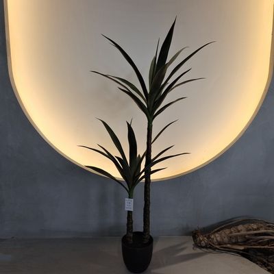 Lush 100-130cm Sutra Yucca Pohon buatan Semua Cuaca tahan air Tumbuhan palsu