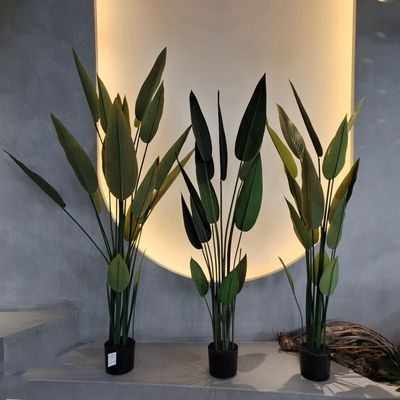 Pohon Schefflera buatan tahan UV untuk dekorasi dalam ruangan dan luar ruangan