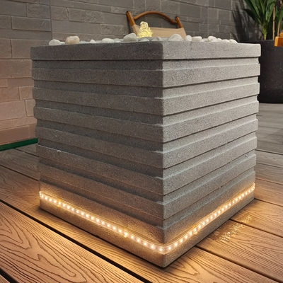 Air mancur resin tahan cuaca dengan aliran air terus menerus dalam gaya tradisional