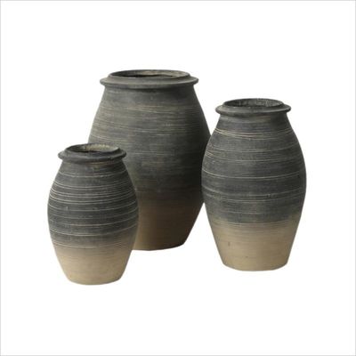 Cement Scrub Surface GRC Planter Pot Untuk Bunga / Tumbuhan Hijau