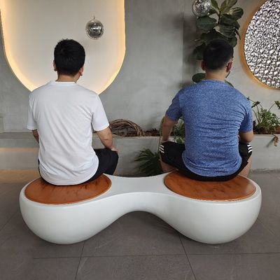 Fiberglass Furniture Set Putih Besar Ringan Fiberglass Meja Duduk