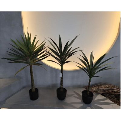 Tumbuhan palsu tahan UV 100-120cm untuk dekorasi dalam ruangan dan luar ruangan