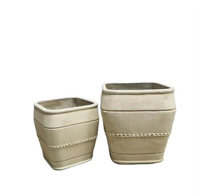 Upgrade Outdoor Space GRC Penanam Bunga Dalam Gaya Kuno L38*W38*H38CM