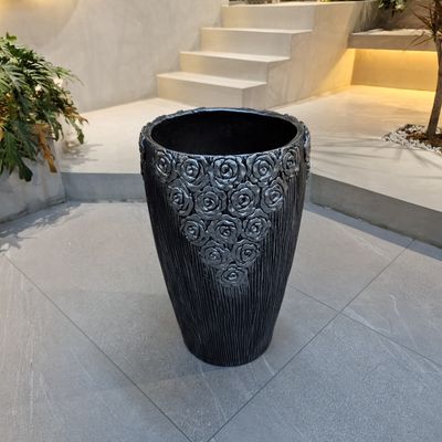 Fiber Cement Pot dengan 5-6 Tahun Waktu Hidup di Luar Terbuat dari Fiber Clay tahan cuaca