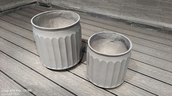 Hand Carve Serat Cement Pot Digunakan untuk Batubara Oven Camping Burner Pemanas