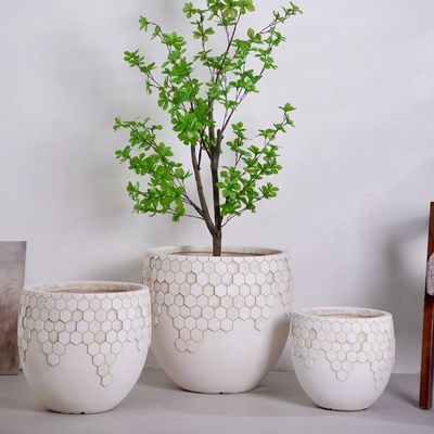Dekorasi Rumah Nordic Vintage Pot Bunga Tanah Liat yang Dapat Disesuaikan Rak Sukulen Pot Bunga Planter